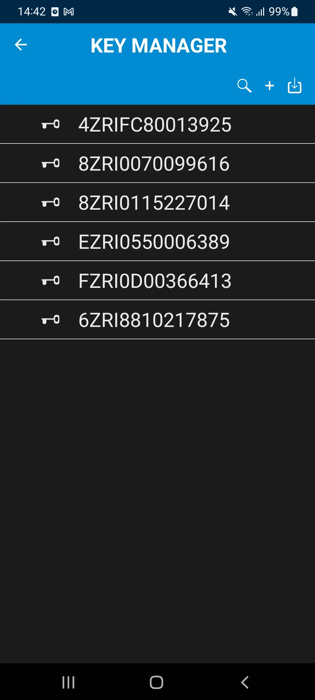 B.One Device Manager screenshot